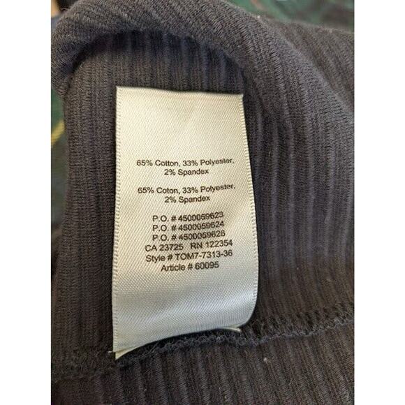 Wilfred Free Size XS Ribbed Mini Skirt Pencil Straight Black Side Zipper Stretch - Picture 7 of 7